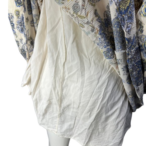 Free People Dress - White and Blue- Lucky Loosey Dress Honeysuckle Combo - Picture 7 of 16